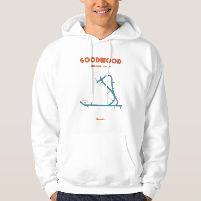Moletom Retro Minimalist Goodwood Racecourse Line Art Prin (Frente)