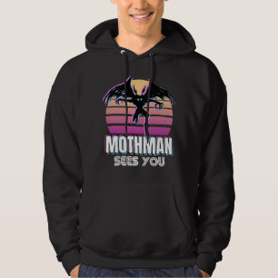 Moletom Retro Mothman Vê Seu Presente Criptid Engraçado