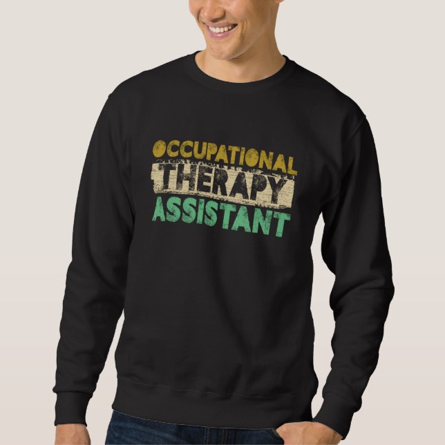 Moletom Retro Occupational Therapy Assistant Healthcare Th (Frente)