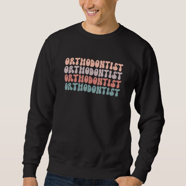 Moletom Retro Orthodontist Life Proud Dental Ortho Squad D (Frente)