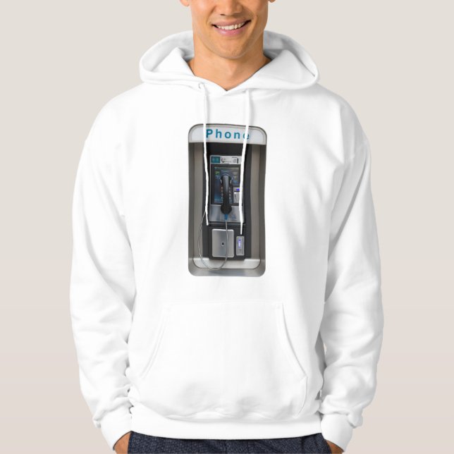 Moletom Retro Payphone Design, Vintage Telephone Booth Art (Frente)