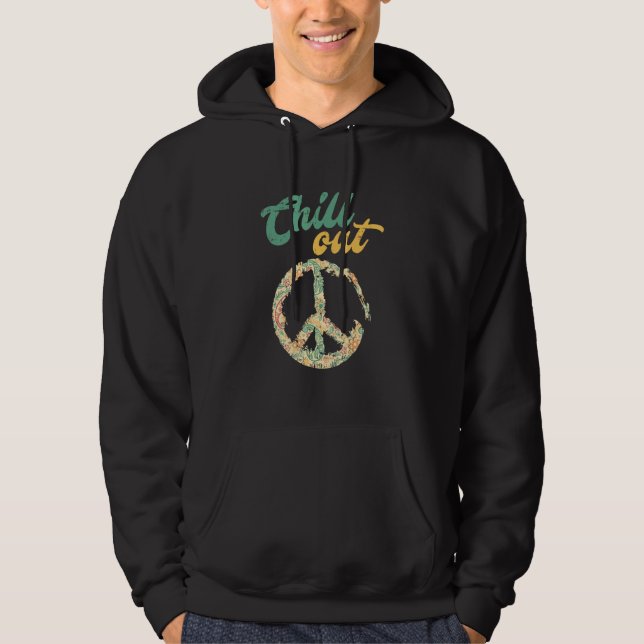 Moletom Retro Peace Sign Fill Out (Frente)