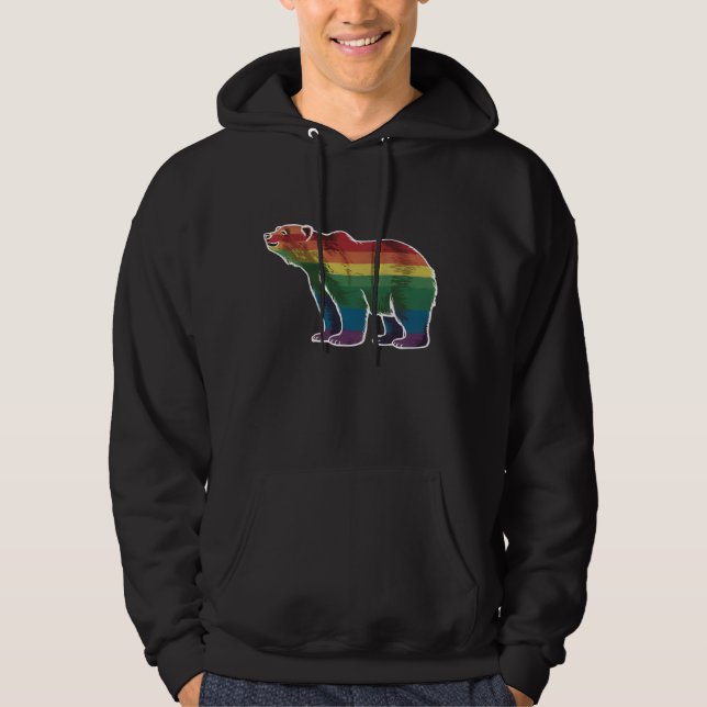 Moletom Retro Polar Arco Arco-Íris Lésbica LGBT Orgulho ga (Frente)