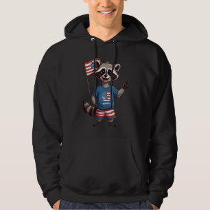 Moletom Retro Raccoon Peace Sign Vintage 60's Hippie