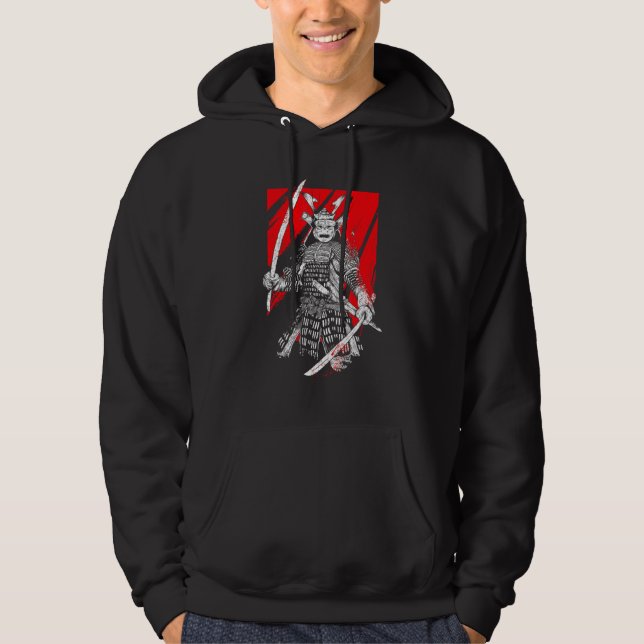 Moletom Retro Samurai Warrior Sword Japonês Ninja (Frente)