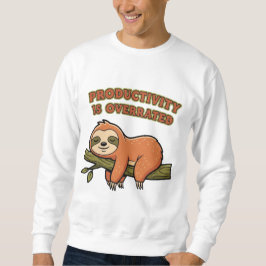 Moletom Retro Sloth Anti Hustle Men’s Sweatshirt