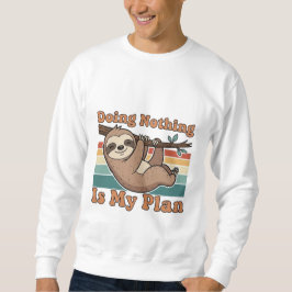 Moletom Retro Sloth Doing Nothing Men’s Sweatshirt