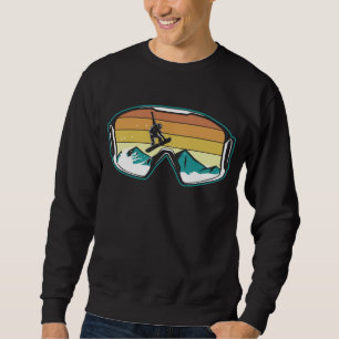 Moletom Retro Snowboard Solto Salto Neve Montanha