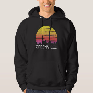 Moletom Retro South Carolina City Greenville Skyline Vinta