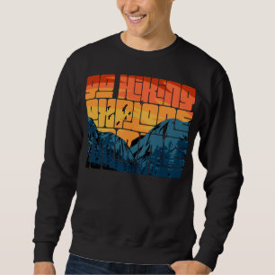 Moletom Retro Sunset Landscape Hiking Adventure Explorar