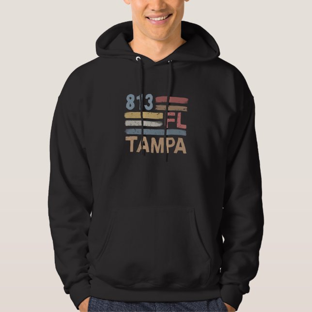 Moletom Retro Tampa Area Code 813 Residents State Florida (Frente)