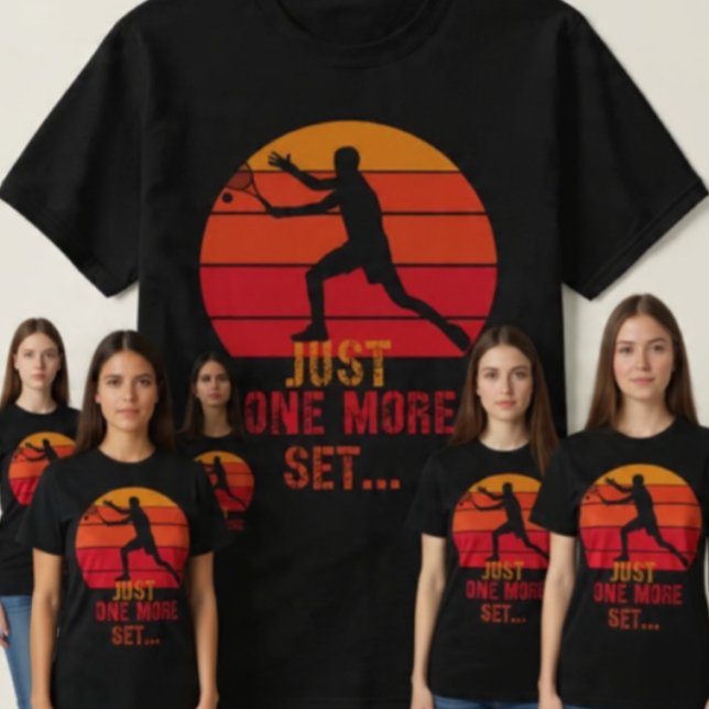 Moletom Retro Tennis Player Just One More Set (Criador carregado)