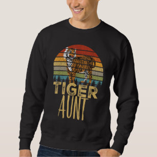 Moletom Retro Tigre Tia Sunset African Safari Gift