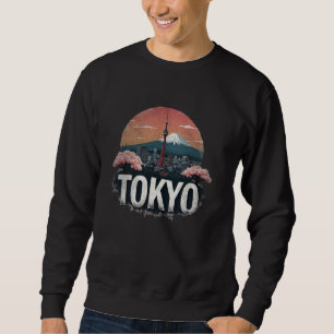 Moletom Retro Tokyo Landscape Vintir Souvenir