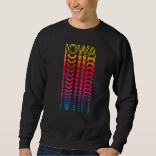 Moletom Retro Usa Colorful State Nostalgic Iowa