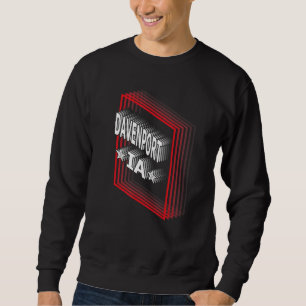 Moletom Retro Vaporwave Davenport Iowa IA