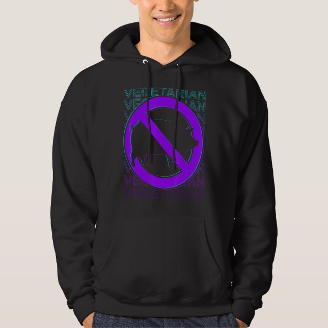 Moletom Retro Vegan Vegetariano (Frente)