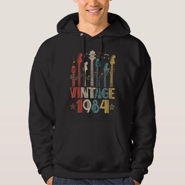 Moletom Retro Vintage 1984 Guitar Lover 1984 (Frente)