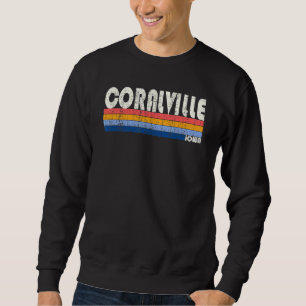 Moletom Retro Vintage 70s, 80s Estilo Coralville Iowa