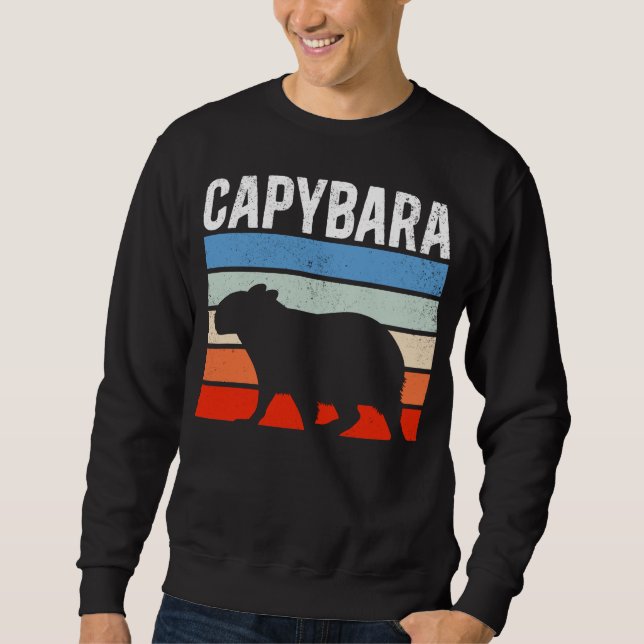Moletom Retro Vintage Capybara Cute Animal (Frente)