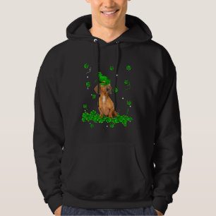 Moletom Retro Vintage Dachshund Rua Patrick S Day Clover