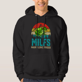 Moletom Retro Vintage Milfs Man I Love Sapos dizendo Sapo