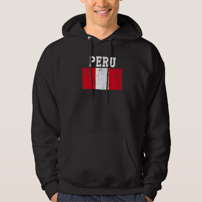 Moletom Retro Vintage Peru Sinaliza Raízes Peruanas (Frente)