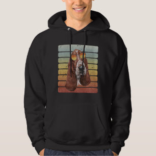 Moletom Retro Vintage Pôr do Sol Mãe Pai Basset Hound