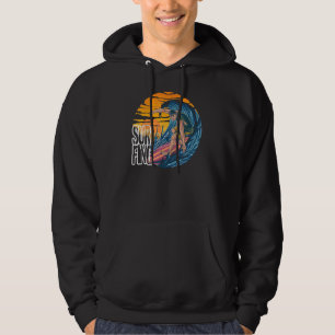Moletom Retro Vintage Pôr do Sol Santa Cruz San Diego Cali