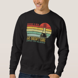 Moletom Retro Vintage Science é real não importa o que voc