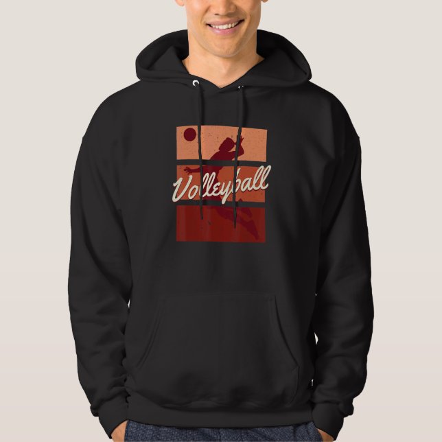 Moletom Retro Voleibol Player Coach Vintage Beach (Frente)