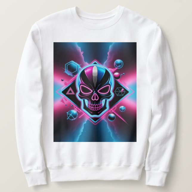 Moletom Retrofuturismo dos anos 80 (Frente do Design)
