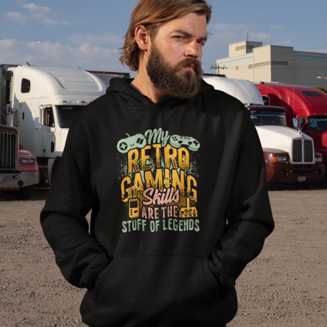 Moletom Retrorando habilidades de jogos Coisas de lendas - (Criador carregado)