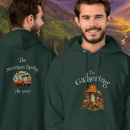 Moletom Reunião Personalizada da Família Retro Mushroom