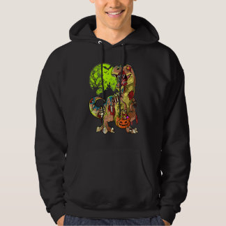 Moletom Rex Zumbi Halloween Meninos Abóbora Dinossauro Re