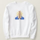 Moletom rezando emoji significa sweatshirt (Frente do Design)