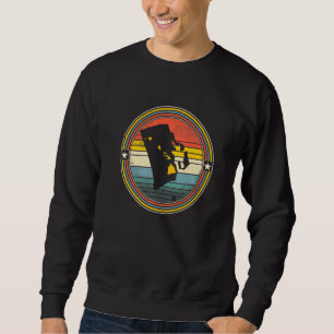 Moletom Rhode Island Hawaii Roots Origine State Map Retro