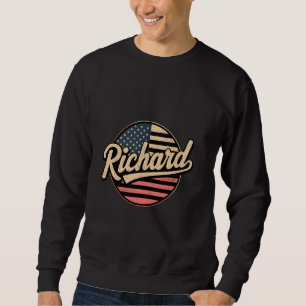 Moletom RICHARD First Name USA Flag Personalizado