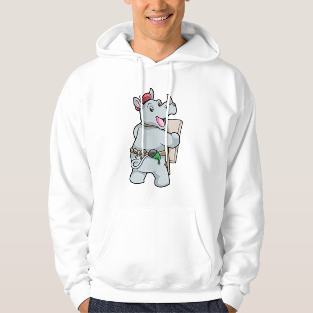 Moletom Rino em pintura com cores (Frente)