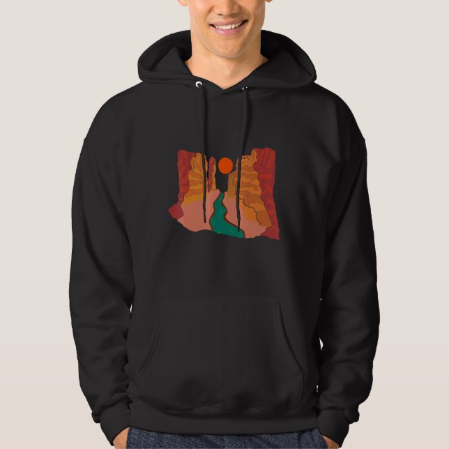 Moletom Rio Guardians Desert Sunset Rafando Kayaking Gra (Frente)