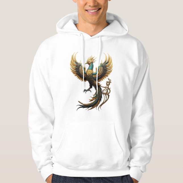Moletom Rising Legacy: Phoenix & Hieroglyphs (Frente)