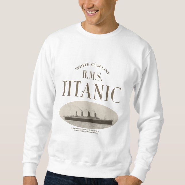Moletom RMS Titanic Navio Fantasma Sepia Sweatshirt (Frente)