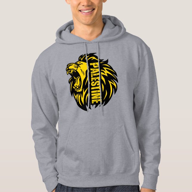 Moletom Roaring Lion Palestine Hoodie - Força (Frente)