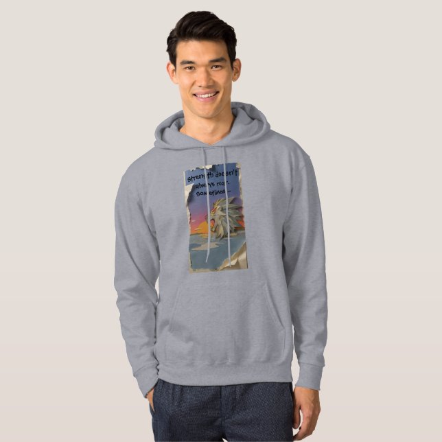 Moletom Roaring Lion Sunrise Papercut Hoodie (Frente Completa)
