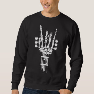 Moletom Rock & Roll Skeleton Guitar Music