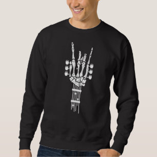 Moletom Rock & Roll Skeleton Guitar Music
