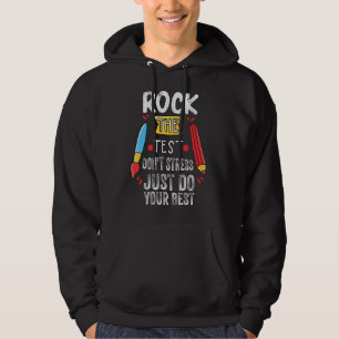Moletom Rock the test Don't Stress Simplesmente faça o seu