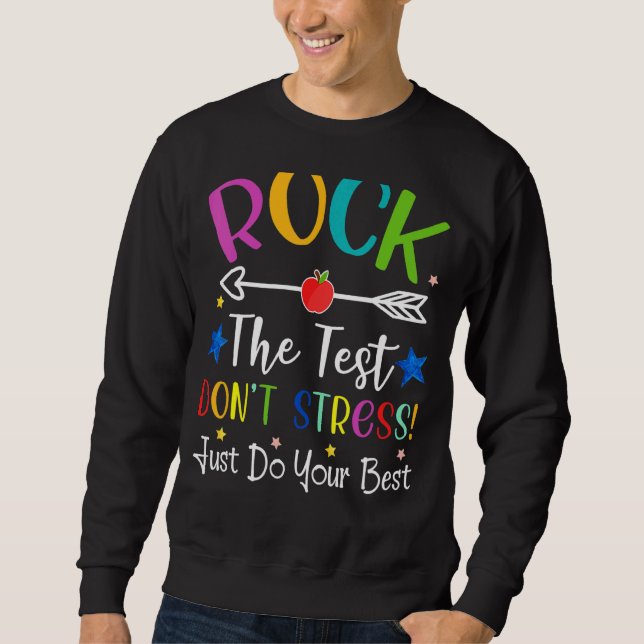 Moletom Rock The Test Pre-K Preschool Students (Frente)