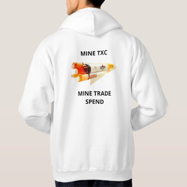 Moletom ROCKETSHIP OFICIAL DE LOGOTIPO DE Moedas TeXit (Verso)