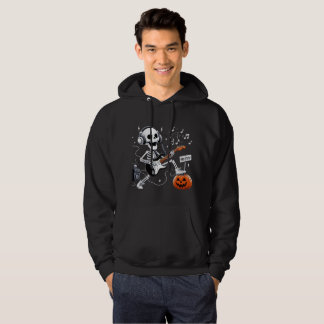 Moletom Rocking Skeleton Halloween Guitar Music Lover Tee